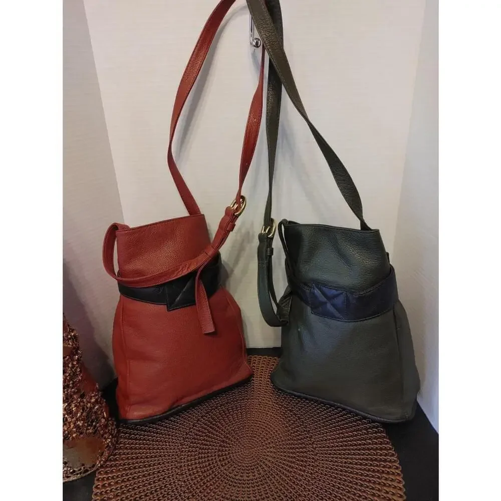 J.P. Ourse. & Cie Madison Avenue Leather Crossbody x2